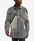 ფოტო #5 პროდუქტის Men's Geo Print Long Sleeves Woven Shirt
