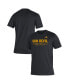 Фото #2 товара Men's Black Arizona State Sun Devils Sideline Football Locker Practice Creator AEROREADY T-shirt