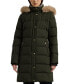 ფოტო #1 პროდუქტის Petite Faux-Fur-Trim Hooded Puffer Coat