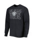 ფოტო #3 პროდუქტის Men's Black Las Vegas Raiders Brand Wide Out Franklin Long Sleeve T-shirt