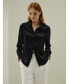 ფოტო #16 პროდუქტის Women's Basic Concealed Placket Silk Shirt