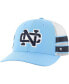 ფოტო #1 პროდუქტის Men's Carolina Blue Distressed North Carolina Tar Heels Straight Eight Adjustable Trucker Hat