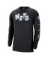 ფოტო #2 პროდუქტის Men's Black Brooklyn Nets 2023/24 City Edition Max90 Expressive Long Sleeve T-shirt
