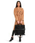 Women's Boss Girl Double-Breasted Wool Coat - Camel