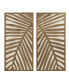 Фото #1 товара Birch Palms Carved Wall Panel Set, 2 Piece