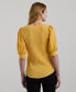 ფოტო #2 პროდუქტის Women's Puff-Sleeve Henley Tee