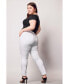 ფოტო #1 პროდუქტის Plus Size High Rise Skinny Pants