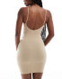 Фото #4 товара Vero Moda seamless bodycon shaping dress in beige