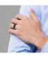 ფოტო #2 პროდუქტის Stainless Steel Black IP-plated Brushed Center 8.00mm Band Ring