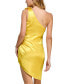 ფოტო #2 პროდუქტის Juniors' One-Shoulder Charmeuse Dress