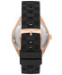 Фото #3 товара Часы и аксессуары Michael Kors Женские часы Jessa Multifunction Черный Силикон 40 мм