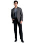 ფოტო #1 პროდუქტის Men’s Premium Comfort Straight-Fit 4-Way Stretch Wrinkle-Free Flat-Front Dress Pants