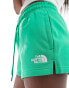 The North Face high waist jersey shorts in emerald green Exclusive at ASOS