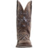 Roper Kennedy Glitter Tooled Inlay Square Toe Cowboy Womens Brown Casual Boots 8.5 - фото #5