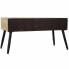 Side table DKD Home Decor Brown Black Metal Fir 100 x 50 x 52,5 cm