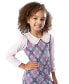 Фото #7 товара Toddler & Little Girls Argyle Print Jumper Dress