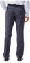 Фото #3 товара Haggar ECLo Stria Classic Fit Pleated Dress Pants Medium Grey no cuffs 30Wx30L