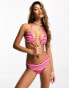 The Frolic malia scallop triangle bikini top in pink 34 - фото #2