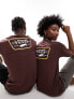 Фото #1 товара Vans full patch backprint t-shirt in brown