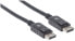 Фото #8 товара Manhattan DisplayPort 1.2 Cable - 4K@60hz - 1m - Male to Male - Equivalent to DISPL1M - With Latches - Fully Shielded - Black - Lifetime Warranty - Polybag - 1 m - DisplayPort - DisplayPort - Male - Male - 4096 x 2160 pixels