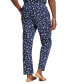 ფოტო #2 პროდუქტის Men's Cotton Printed Pajama Pants