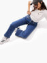 Фото #3 товара ASOS DESIGN Petite easy straight jeans in mid blue