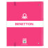 Фото #4 товара Папка-регистратор Benetton Raspberry Фуксия (27 x 32 x 3.5 cm)
