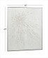 Фото #6 товара by Cosmopolitan Canvas Starburst Framed Wall Art with Silver-Tone Frame, 40" x 2" x 40"