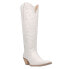 Dingo Raisin Kane Embroidered Snip Toe Cowboy Womens White Casual Boots DI167-1