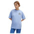 HUGO Oversized 1 10262158 BLUE short sleeve T-shirt