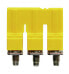 Фото #1 товара Weidmüller WQV 6/3 - Cross-connector - 50 pc(s) - Polyamide - Yellow - -60 - 130 °C - V0