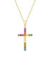 ფოტო #1 პროდუქტის Women's Rainbow Pendant Necklace