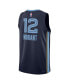 Фото #3 товара Men's and Women's Ja Morant Navy Memphis Grizzlies Swingman Jersey - Icon Edition