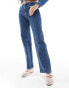 Фото #2 товара Vero Moda Tessa rhinestone jeans co-ord in medium blue