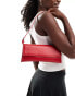 Mango flap shoulder bag in red