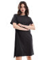 Фото #1 товара ONLY mini t-shirt dress in washed black