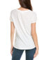 Bella Dahl Side Slit V-Neck T-Shirt Women's S - фото #2