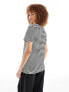 Фото #4 товара Selected Femme cotton perfect t-shirt in black stripe