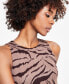 Women's Printed Crewneck Jersey Bodysuit, Created for Macy's