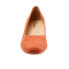 Фото #3 товара Trotters Daria T2258-660 Womens Orange Extra Wide Suede Pumps Heels Shoes 12