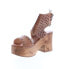 Фото #4 товара Bed Stu Mali F396006 Womens Brown Leather Platform Heels Shoes 10