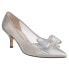 Фото #3 товара Nina Bianca Glitter Pointed Toe Evening Pumps Womens Silver Dress Casual BIANCA-