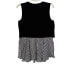 $168. BAILEY 44 Women's Layered Silk Blouse Sleeveless Black White M