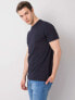 Фото #28 товара мужская футболка повседневная  синяя однотонная Factory Price T-shirt-TSKK-Y21-0000145-liliowy