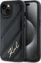 Фото #1 товара Karl Lagerfeld Karl Lagerfeld KLHCP15SPQDSMGK iPhone 15 / 14 / 13 6.1" czarny/black hardcase Diagonal Quilted Script