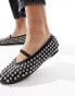 Public Desire Mina studded ballet flat in black