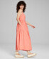 Фото #3 товара Women's Sweetheart-Neck Maxi Dress, Created for Macy's