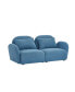 Фото #8 товара Lazy Sofa Loveseat Teddy Fabric Blue