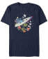 Men's Surfer Dude Short Sleeve T-Shirt Синий, S - фото #1