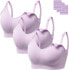 Фото #1 товара HBselect 3 pcs pregnancy nursing bra, seamless with additional bra extensions, breastfeeding and sleeping, without underwire, for women.